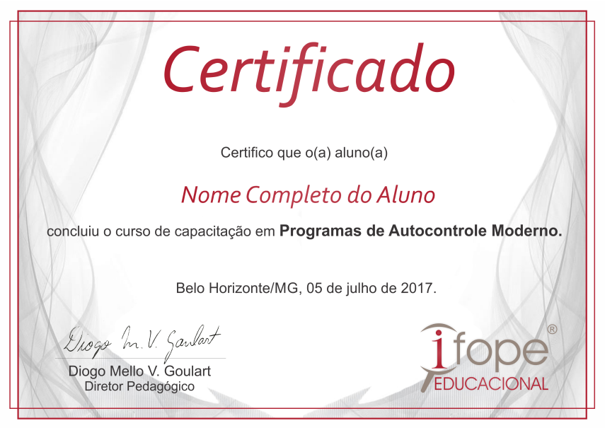 Programas De Autocontrole Na Pr Tica Ifope Educacional